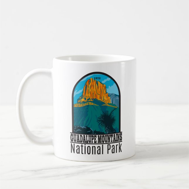 Guadalupe Mountains National Park Texas Vintage Coffee Mug (Left)