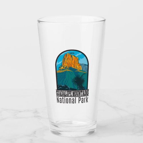 Guadalupe Mountains National Park Texas Vintage  Glass
