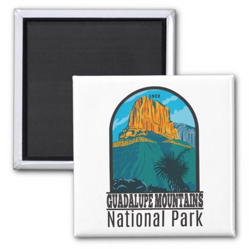 Guadalupe Mountains National Park Texas Vintage Magnet