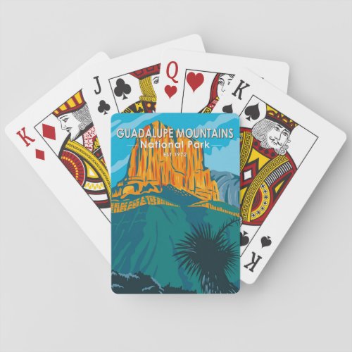  Guadalupe Mountains National Park Texas Vintage  Poker Cards