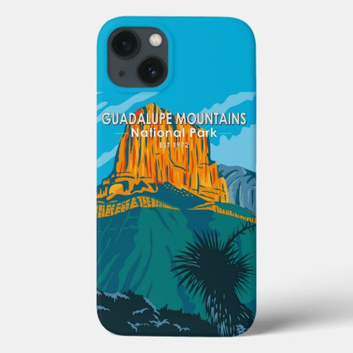  Guadalupe Mountains National Park Vintage iPhone 13 Case