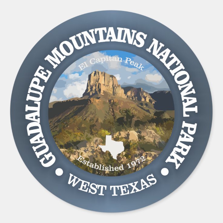 Guadalupe Mountains NP Classic Round Sticker | Zazzle