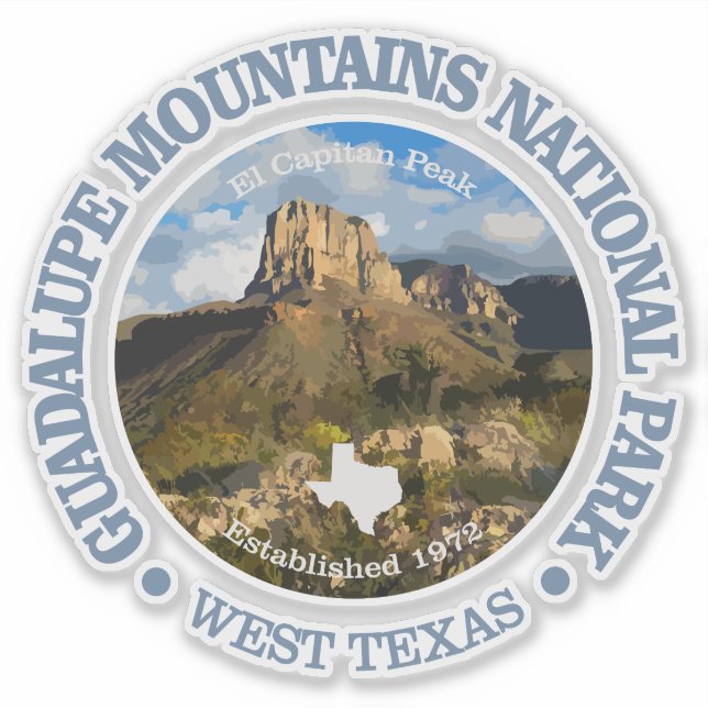 Guadalupe Mountains NP Sticker (Front)