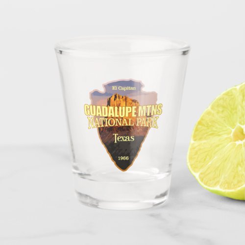 Guadalupe Mtns NP arrowhead Shot Glass