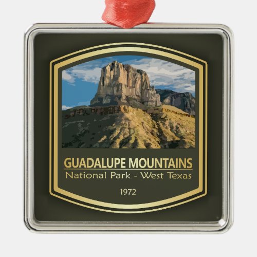 Guadalupe Mtns NP PF1 Metal Ornament