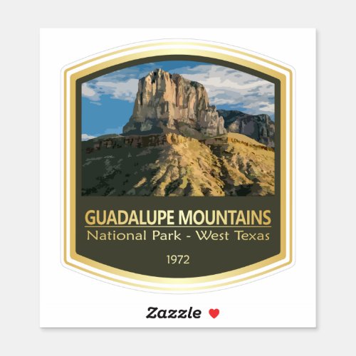 Guadalupe Mtns NP PF1 Sticker