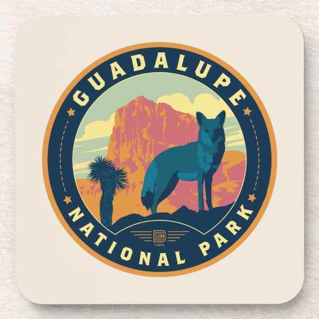 Guadalupe National Park Beverage Coaster (Front)