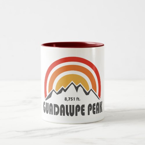 Guadalupe Peak Two_Tone Coffee Mug