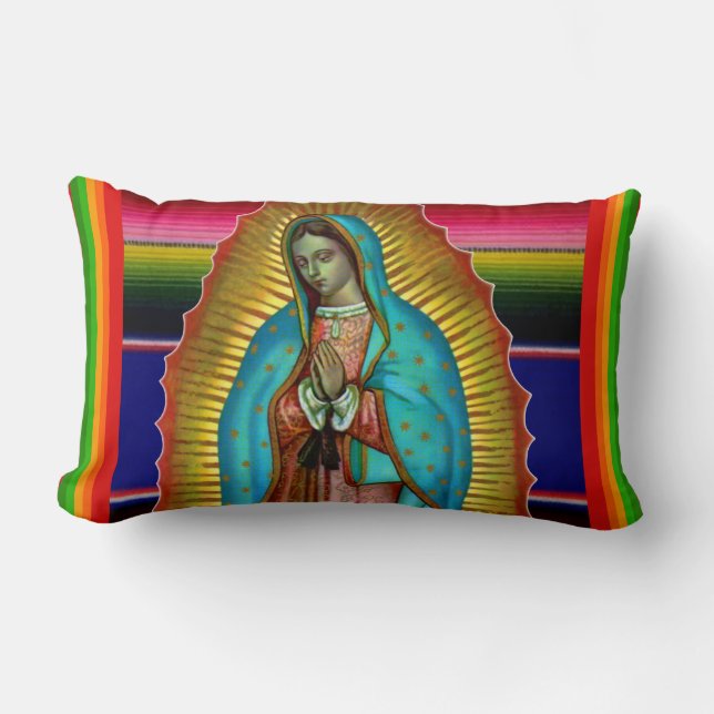 Guadalupe Pillow - Almohada Virgen de Guadalupe (Front)