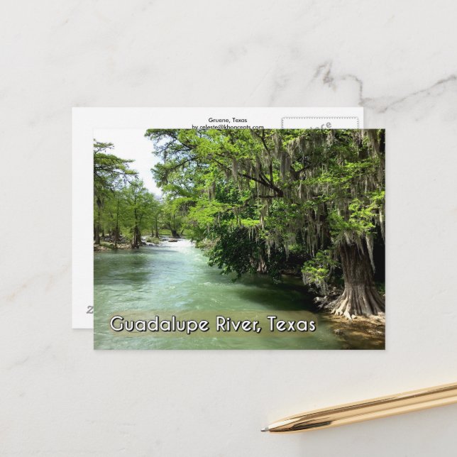 Guadalupe River in Gruene, Texas Postcard (Front/Back In Situ)