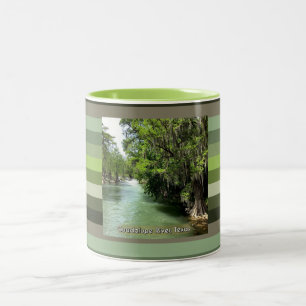 Guadalupe River in Gruene, Texas Two-Tone Coffee Mug
