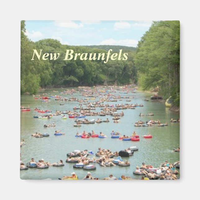 Guadalupe River  New Braunfels kitchen magnet (Front)