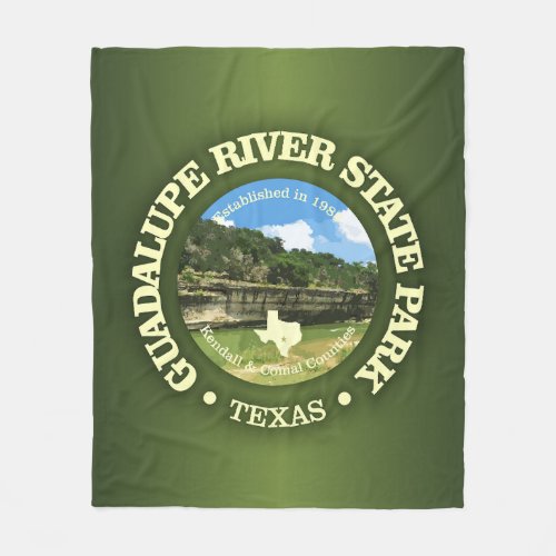 Guadalupe River SP Fleece Blanket