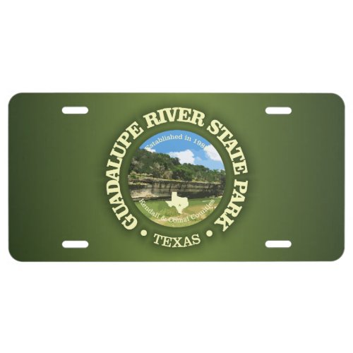 Guadalupe River SP License Plate