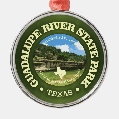Guadalupe River SP Metal Ornament