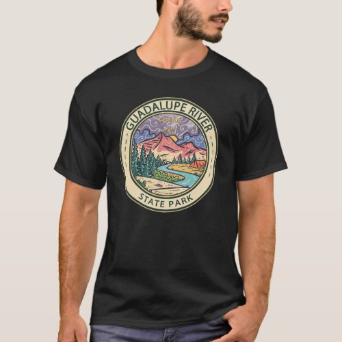 Guadalupe River State Park Texas Badge Vintage T_Shirt