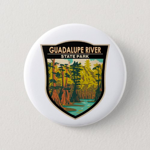 Guadalupe River State Park Texas Vintage Button