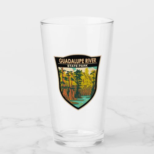 Guadalupe River State Park Texas Vintage Glass