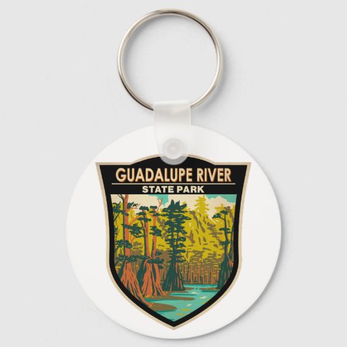 Guadalupe River State Park Texas Vintage Keychain