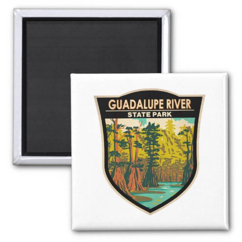 Guadalupe River State Park Texas Vintage Magnet