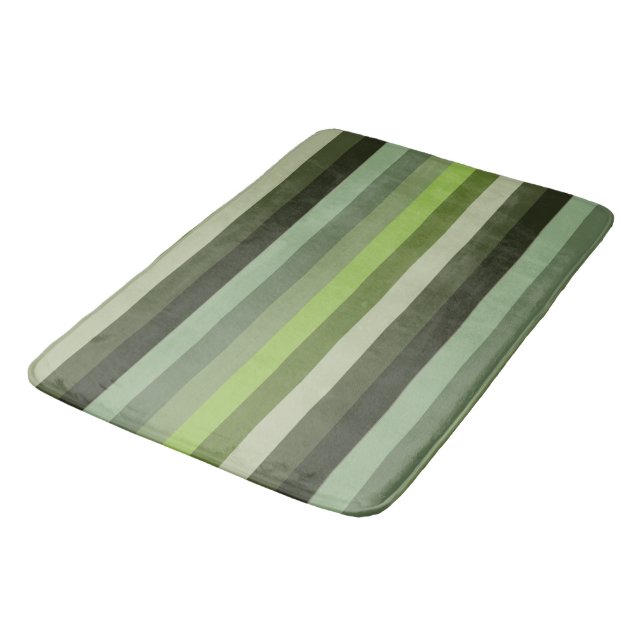 Guadalupe River Stripes  Bath Mat (Angled)