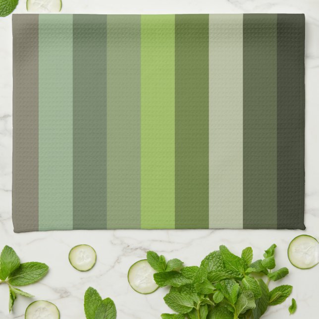 Guadalupe River Stripes  Kitchen Towel (Folded)