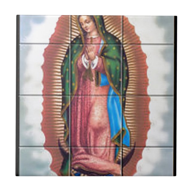 GUADALUPE VIRGIN  CUSTOMIZABLE PRODUCTS CERAMIC TILE (Front)