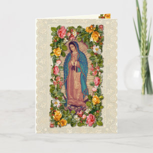 Guadalupe Virgin Mary Catholic Spanish Gracias Thank You Card