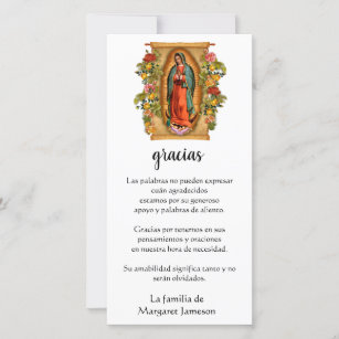 Spanish Funeral Cards Zazzle