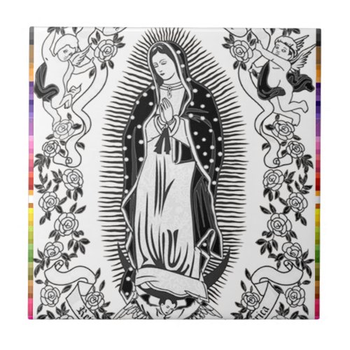 GUADALUPE VIRGIN MEXICO 10  CUSTOMIZABLE PRODUCTS TILE
