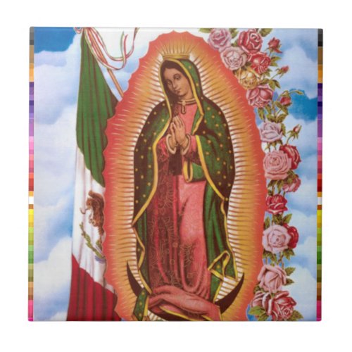 GUADALUPE VIRGIN  MEXICO 22 CUSTOMIZABLE PRODUCTS TILE