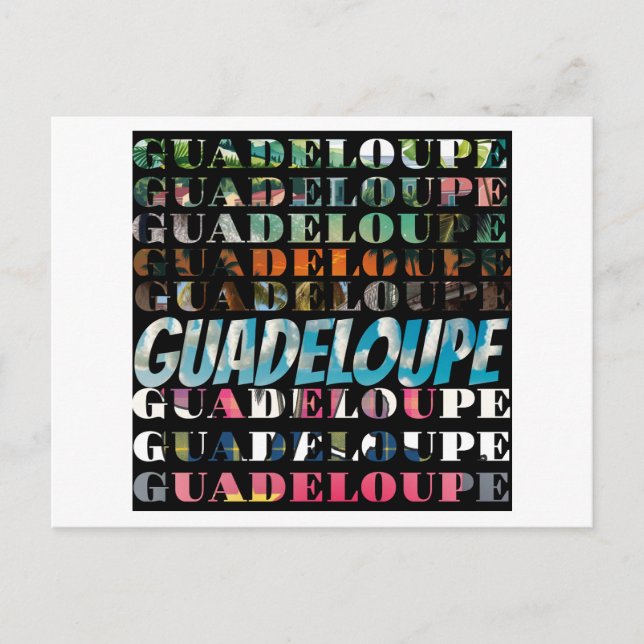 Guadeloupe: A Visual Celebration in Color Postcard (Front)