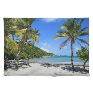 guadeloupe beach cloth placemat