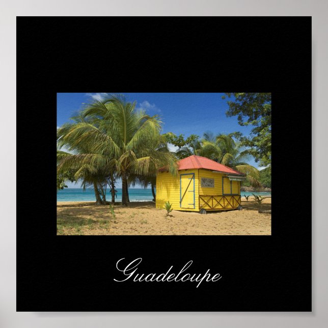 Guadeloupe beach, Guadeloupe Poster (Front)