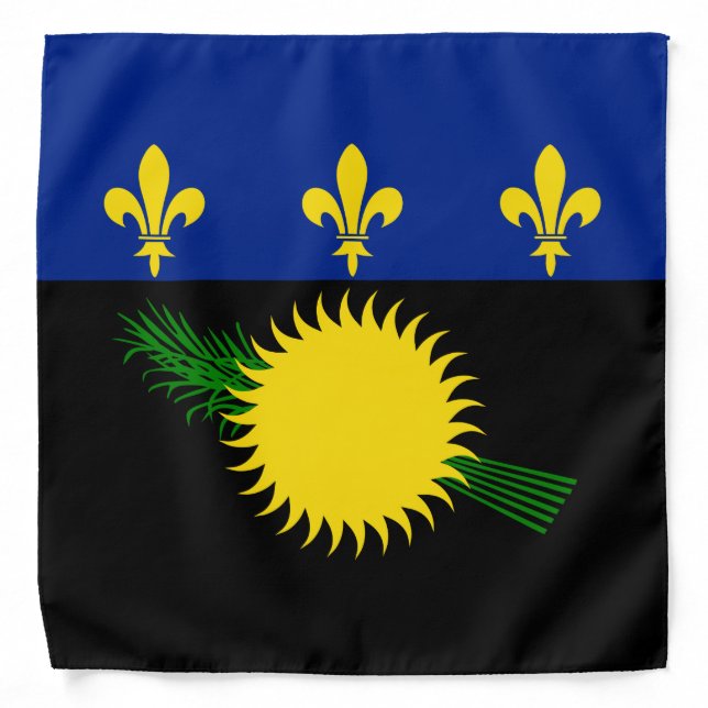 Guadeloupe flag Bandana (Front)