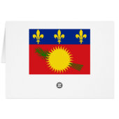 Guadeloupe Flag Cards (Back Horizontal)