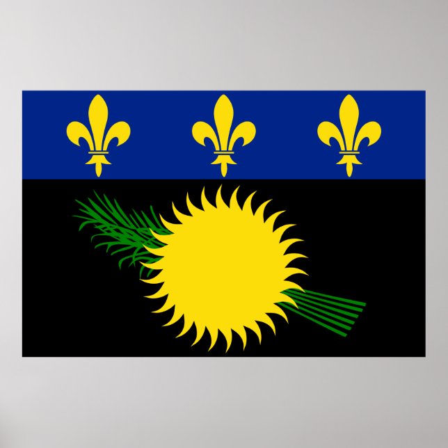 Guadeloupe flag Poster (Front)
