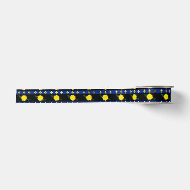 Guadeloupe flag Ribbon (Front)