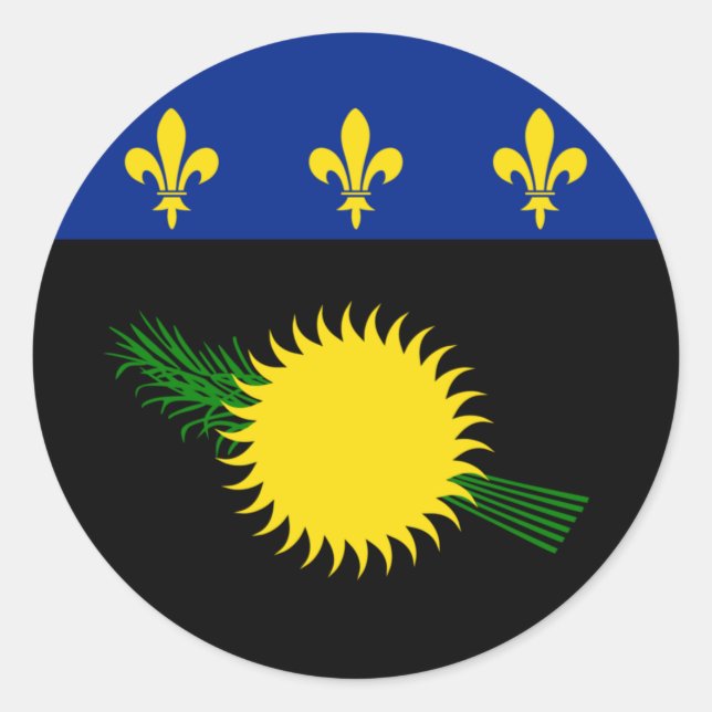 Guadeloupe flag Sticker (Front)