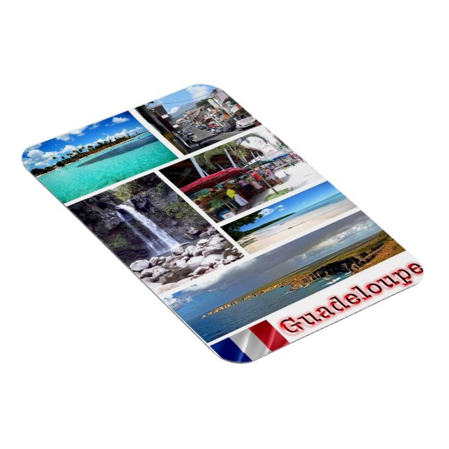 Guadeloupe - Mosaic - Magnet (Right Side)
