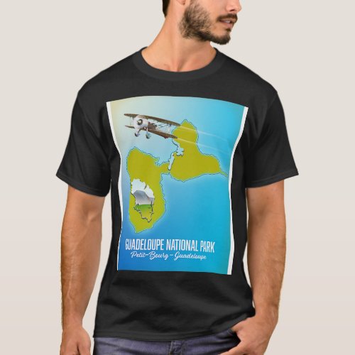 Guadeloupe National Park map T_Shirt