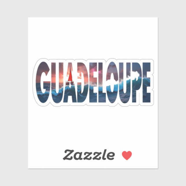 GUADELOUPE STICKER (Sheet)