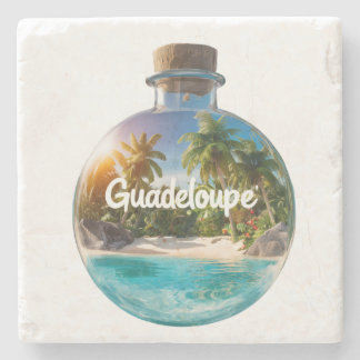 Guadeloupe Stone Coaster