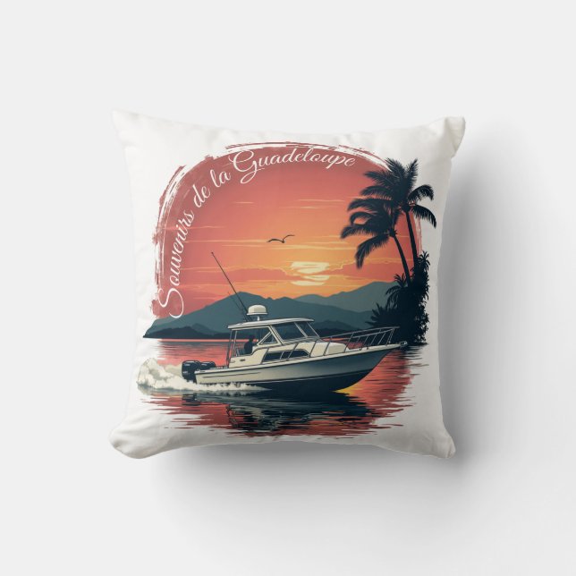 Guadeloupe Throw Pillow (Front)
