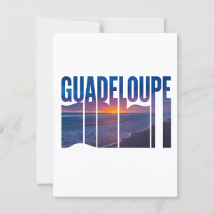 Guadeloupe: Tropical Caribbean Sunset Postcard