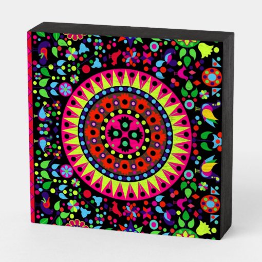 Guajiro Tapestry Wooden Box Sign Zazzle