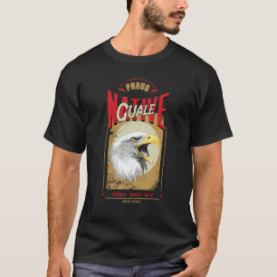 Guale Native American Eagle Spirit Vintage Honor T-Shirt