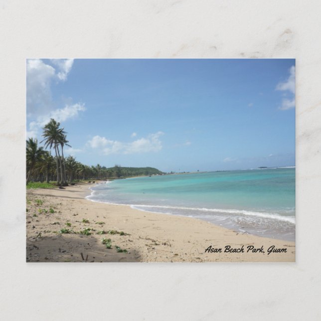 GUAM 671 Asan Beach Park Postcard (Front)