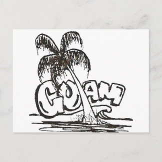 guam b&w postcard