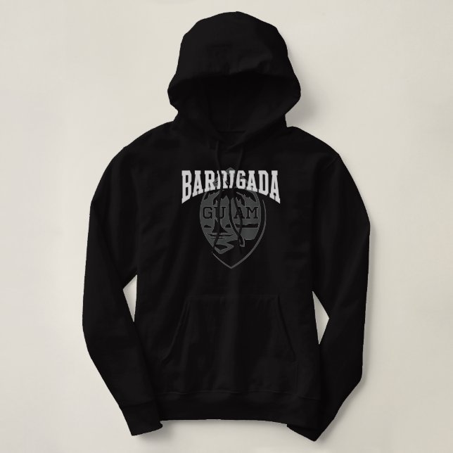 Guam Barrigada Guam Seal Chamorro Gifts Guamanian  Hoodie (Design Front)